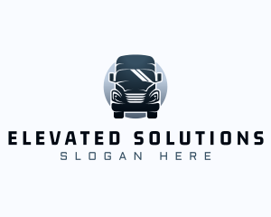 Courier Truck Automotive logo design