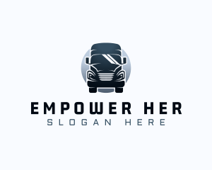 Courier Truck Automotive logo design