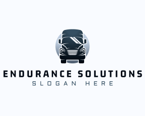 Courier Truck Automotive logo design