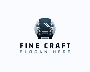 Courier Truck Automotive logo design