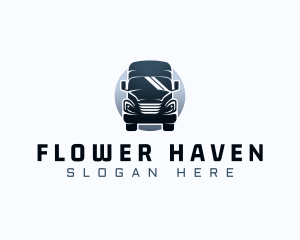 Courier Truck Automotive logo design