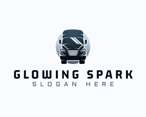 Courier Truck Automotive logo design