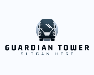 Courier Truck Automotive logo design