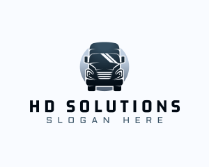 Courier Truck Automotive logo design