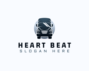 Courier Truck Automotive logo design