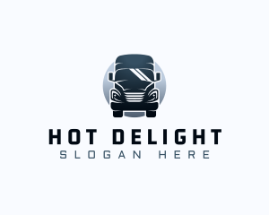 Courier Truck Automotive logo design