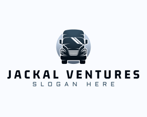 Courier Truck Automotive logo design