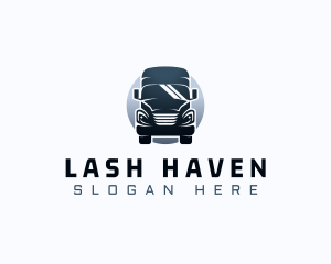 Courier Truck Automotive logo design