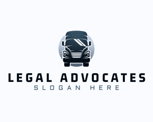 Courier Truck Automotive logo design