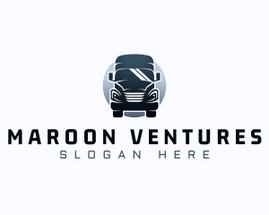 Courier Truck Automotive logo design