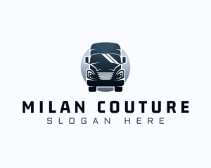 Courier Truck Automotive logo design