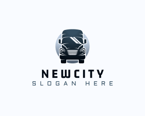 Courier Truck Automotive logo design