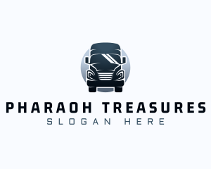 Courier Truck Automotive logo design