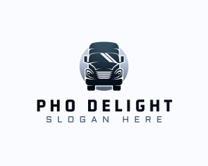 Courier Truck Automotive logo design