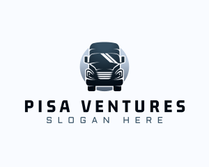 Courier Truck Automotive logo design