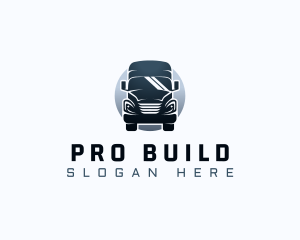 Courier Truck Automotive logo design