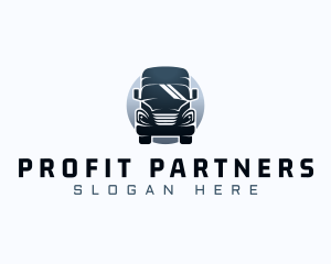 Courier Truck Automotive logo design