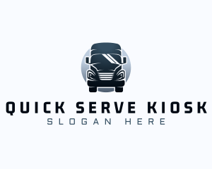 Courier Truck Automotive logo design