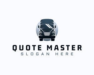 Courier Truck Automotive logo design