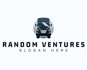 Courier Truck Automotive logo design