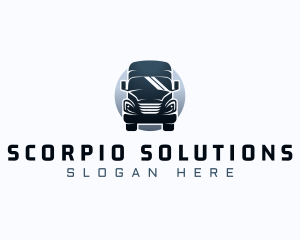 Courier Truck Automotive logo design