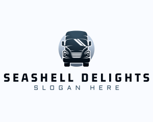 Courier Truck Automotive logo design