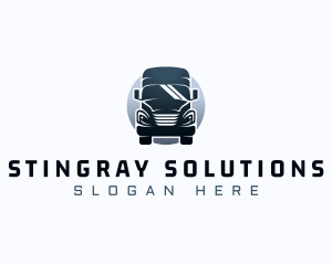 Courier Truck Automotive logo design