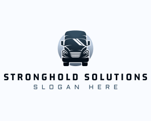 Courier Truck Automotive logo design