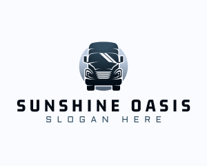 Courier Truck Automotive logo design