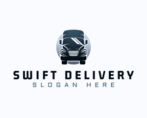 Courier Truck Automotive logo design