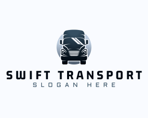 Courier Truck Automotive logo design