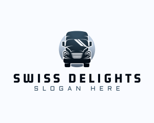 Courier Truck Automotive logo design