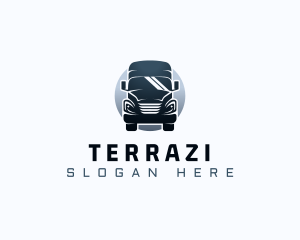 Courier Truck Automotive logo design