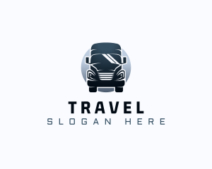 Courier Truck Automotive logo design