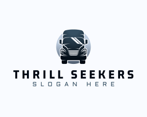 Courier Truck Automotive logo design