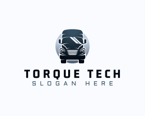 Courier Truck Automotive logo design