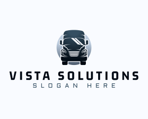 Courier Truck Automotive logo design