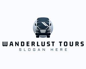 Courier Truck Automotive logo design