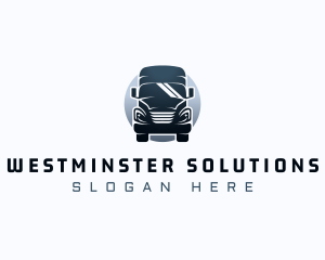 Courier Truck Automotive logo design