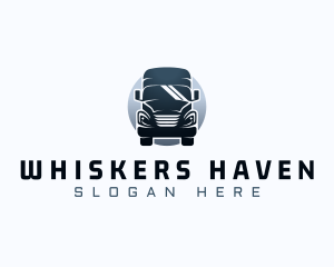 Courier Truck Automotive logo design