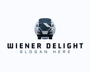 Courier Truck Automotive logo design