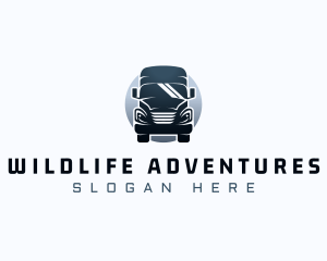 Courier Truck Automotive logo design