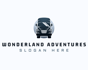 Courier Truck Automotive logo design