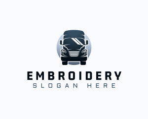 Courier Truck Automotive logo design