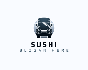 Courier Truck Automotive logo design