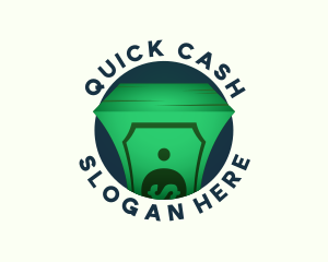 Cash - Cash Money Stack logo design