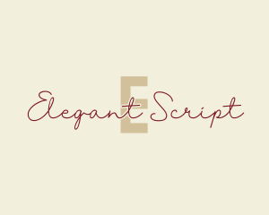 Handwritten Typography Script logo design