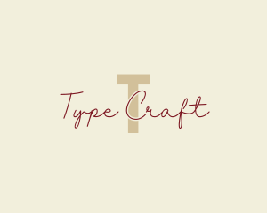 Typography - Handwritten Typography Script logo design