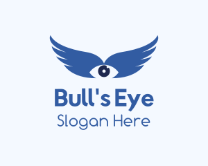 Eye Lens Wings logo design