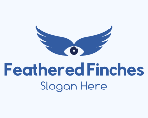 Eye Lens Wings logo design